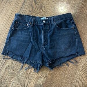 AGOLDE BLACK JEAN SHORTS